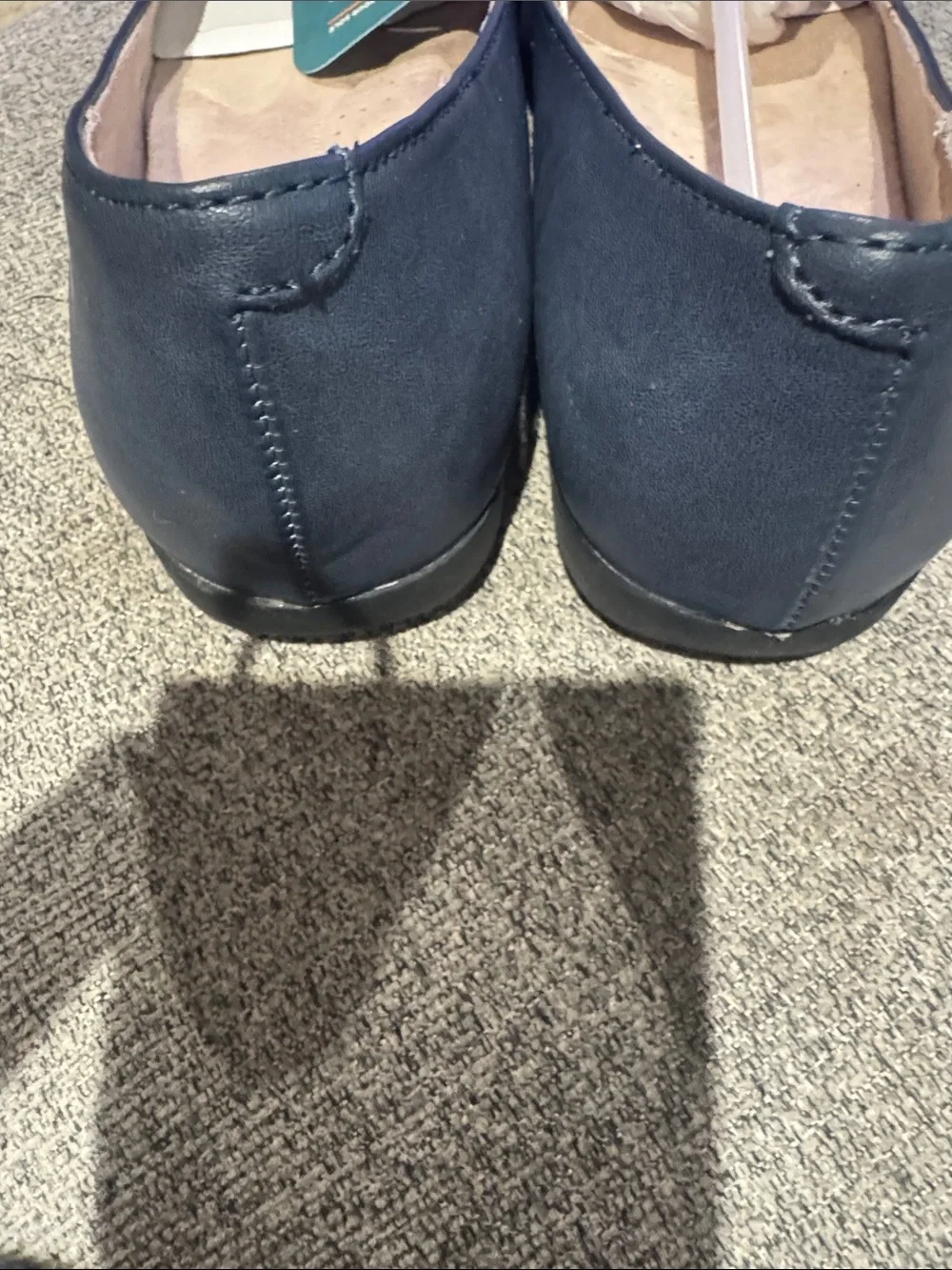 Cliffs by WHITE MOUNTAIN Navy Pleated Slip-On Ballet Flats - Picture 7 of 12